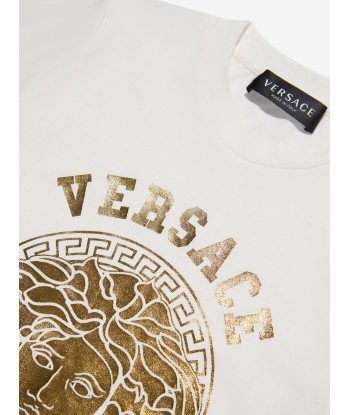 Versace Kids Medusa Logo T-Shirt in White ou a consommer sur place