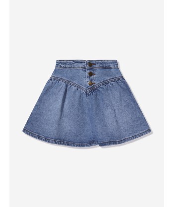 Molo Girls Flared Denim Skirt in Blue commande en ligne