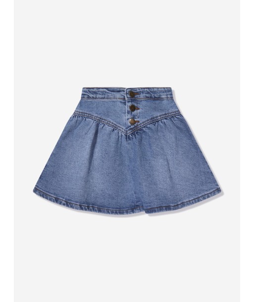 Molo Girls Flared Denim Skirt in Blue commande en ligne