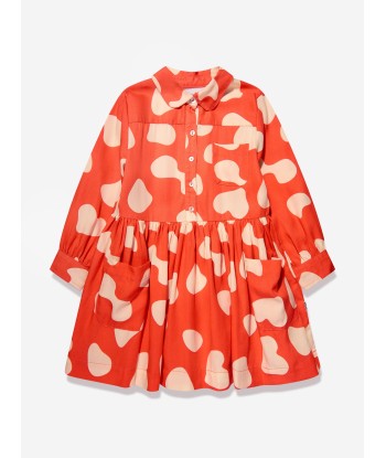 Molo Girls Amanita Dress in Red le des métaux précieux