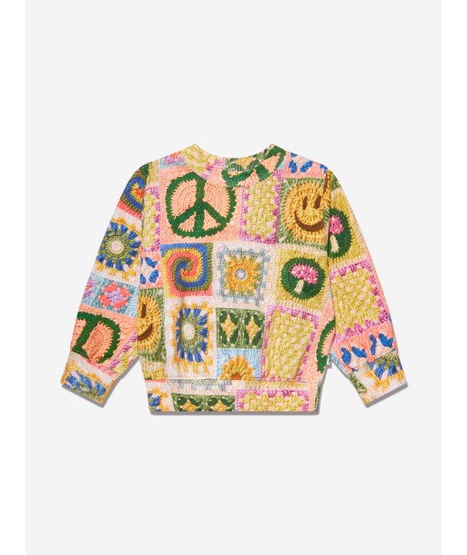 Molo Girls Crochet Vibe Sweatshirt in Multicolour Comparez plus de prix