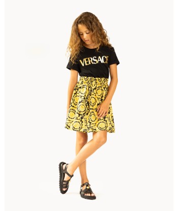 Versace Girls Barocco Logo Dress in Black 50-70% off 