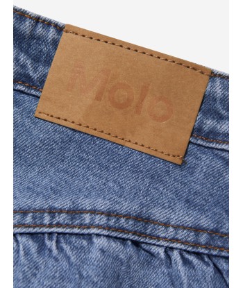 Molo Girls Flared Denim Skirt in Blue commande en ligne