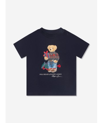 Ralph Lauren Baby Boys Bear T-Shirt in Navy ou a consommer sur place