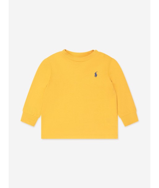 Ralph Lauren Baby Boys Long Sleeve T-Shirt in Yellow les ligaments