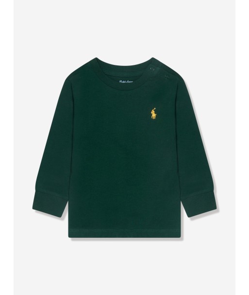 Ralph Lauren Baby Boys Long Sleeve T-Shirt in Green le des métaux précieux