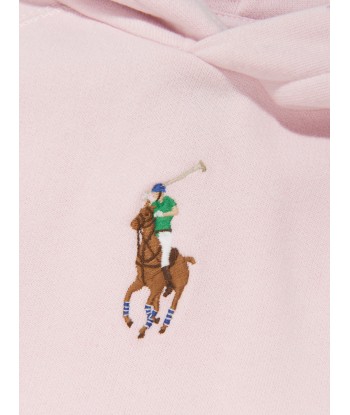 Ralph Lauren Girls Logo Hoodie in Pink des créatures d'habitude