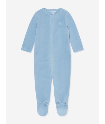 Ralph Lauren Baby Boys Logo Babygrow in Blue en ligne des produits 