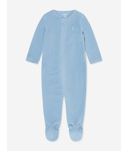 Ralph Lauren Baby Boys Logo Babygrow in Blue en ligne des produits 