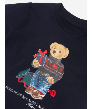 Ralph Lauren Baby Boys Bear T-Shirt in Navy ou a consommer sur place