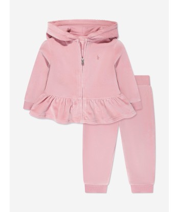 Ralph Lauren Baby Girls Tracksuit in Pink livraison et retour toujours gratuits