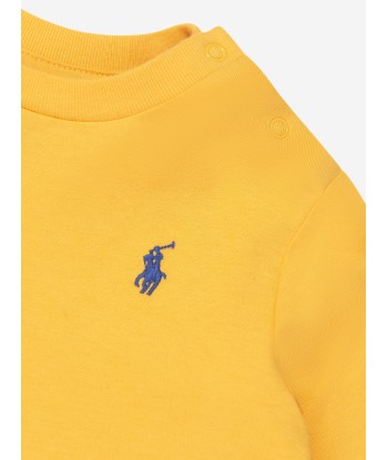 Ralph Lauren Baby Boys Long Sleeve T-Shirt in Yellow les ligaments