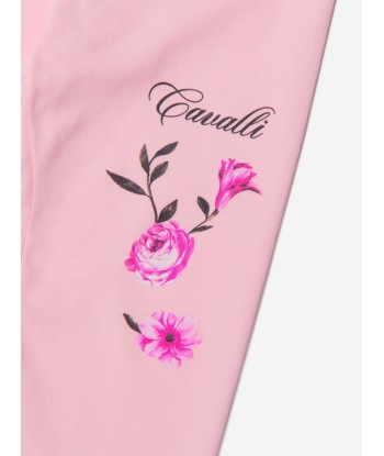 Roberto Cavalli Girls Cotton Fleece Joggers Véritable concentré