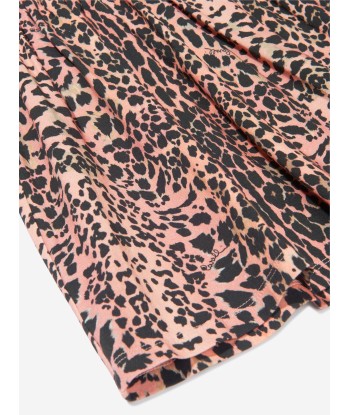 Roberto Cavalli Girls Cotton Leopard Logo Print Dress en linge