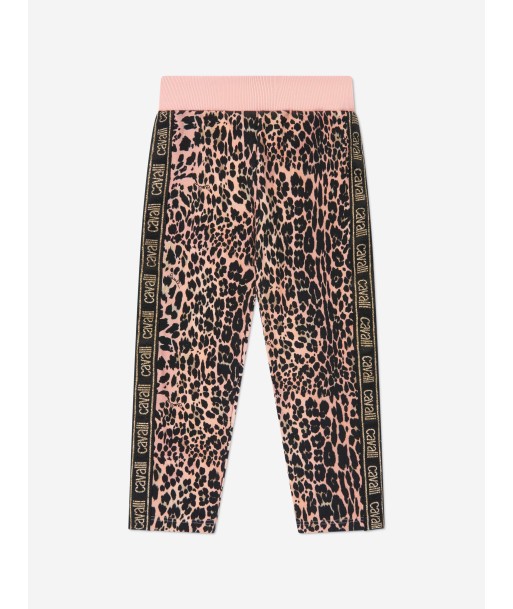 Roberto Cavalli Girls Cotton Leopard Print Leggings pas cher 