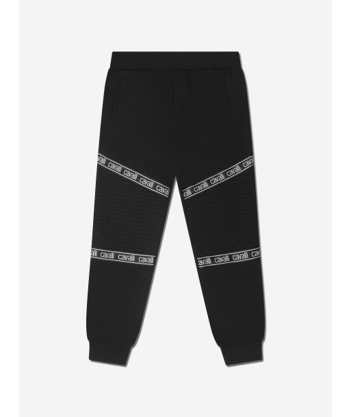 Roberto Cavalli Boys Cotton Logo Tape Joggers Jusqu'à 80% De Réduction