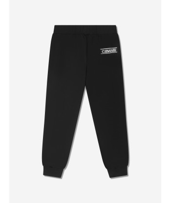 Roberto Cavalli Boys Cotton Logo Tape Joggers Jusqu'à 80% De Réduction