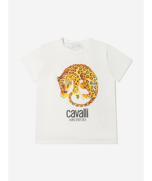 Roberto Cavalli Girls Cotton Leopard T-Shirt 2024