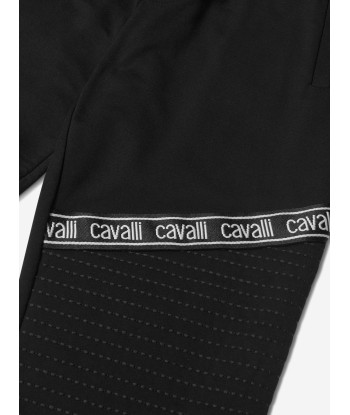 Roberto Cavalli Boys Cotton Logo Tape Joggers Jusqu'à 80% De Réduction