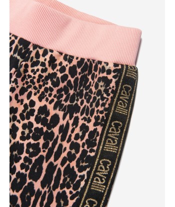 Roberto Cavalli Girls Cotton Leopard Print Leggings pas cher 