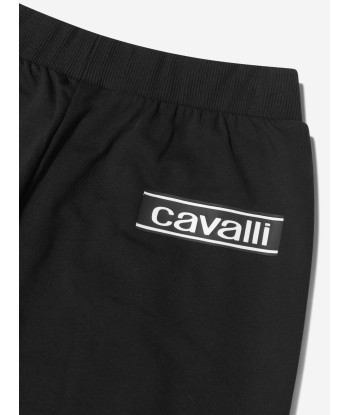 Roberto Cavalli Boys Cotton Logo Tape Joggers Jusqu'à 80% De Réduction