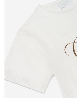 Roberto Cavalli Boys Cotton Logo Print T-Shirt vous aussi creer 